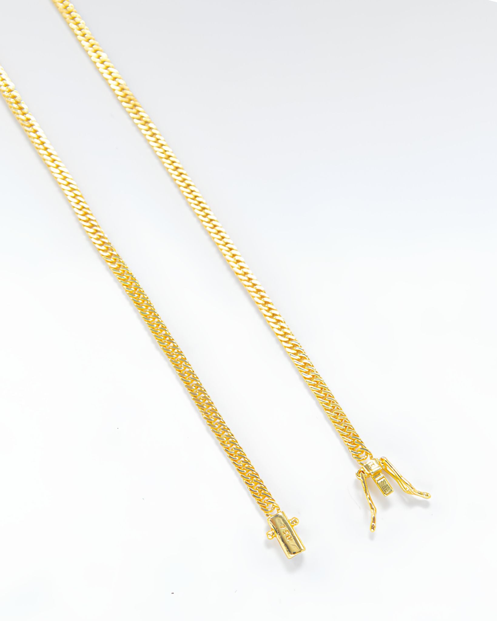 DOUBLE CURB CHAIN 3MM - GOLD