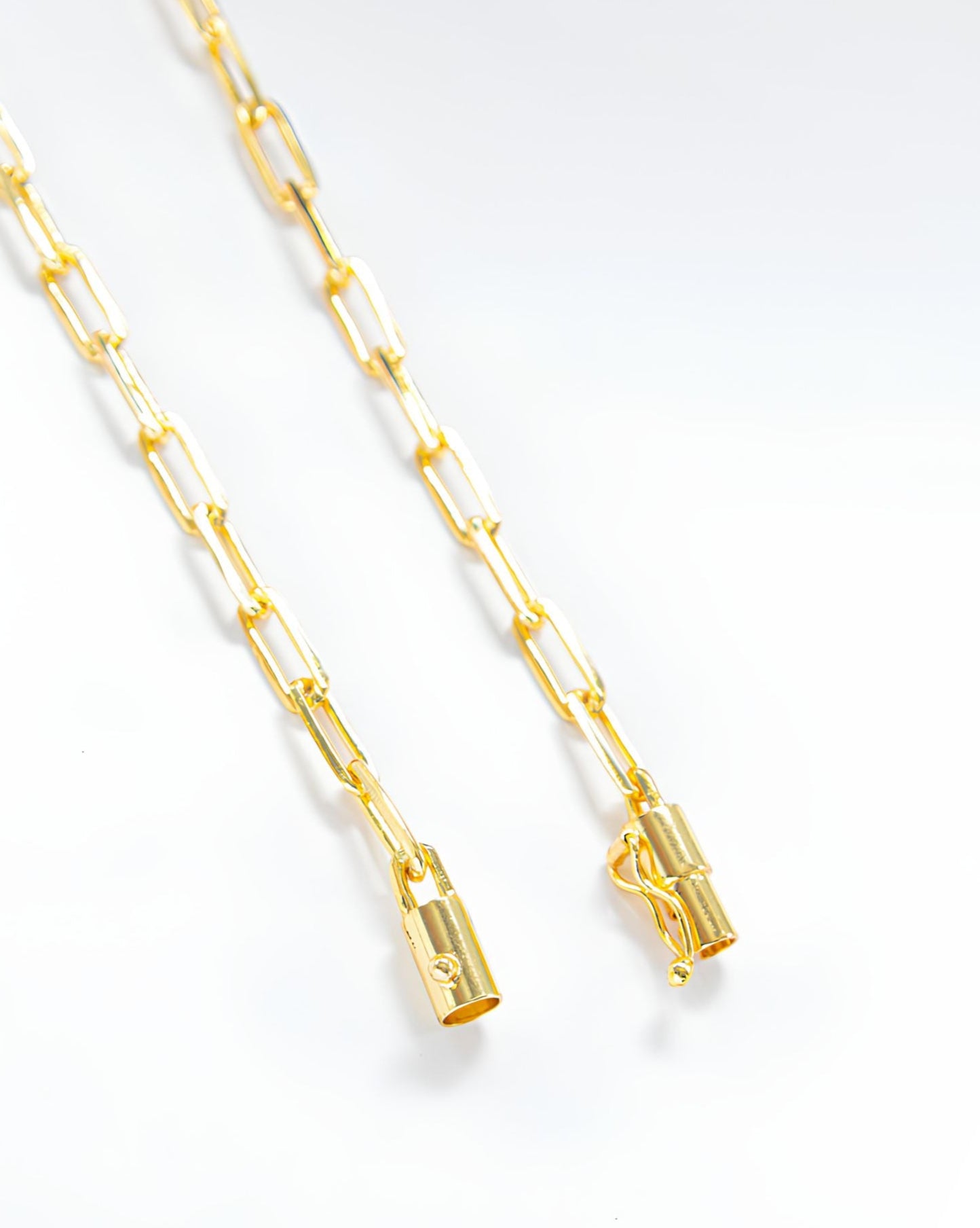 PAPERCLIP LONG CHAIN 5MM - GOLD