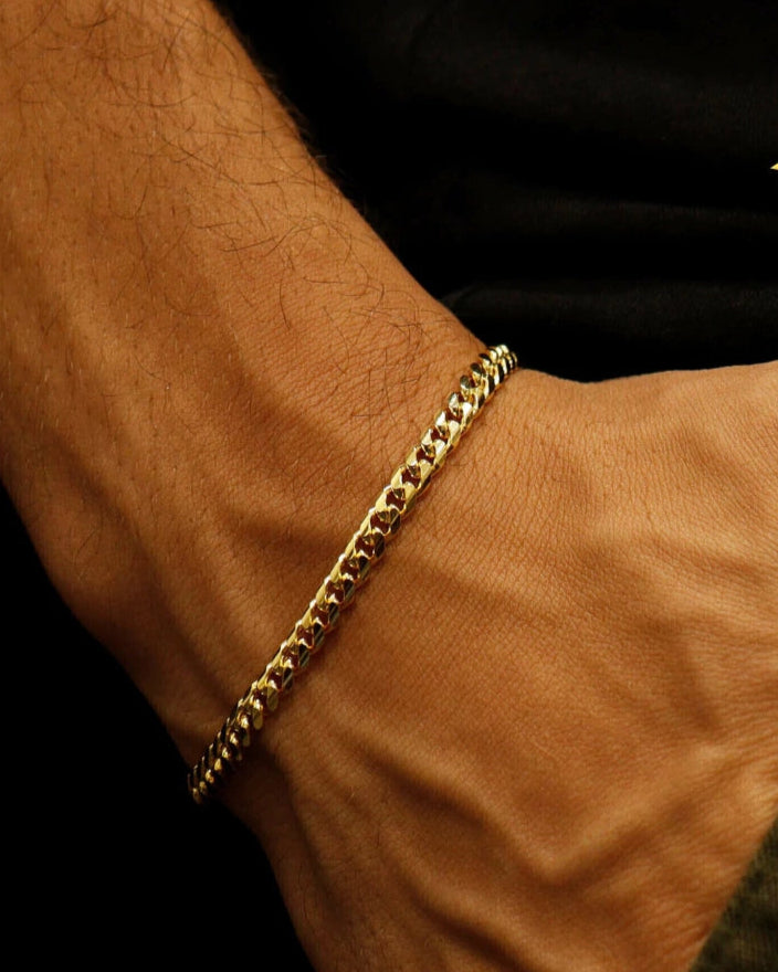 CUBAN BRACELETS 4MM - GOLD
