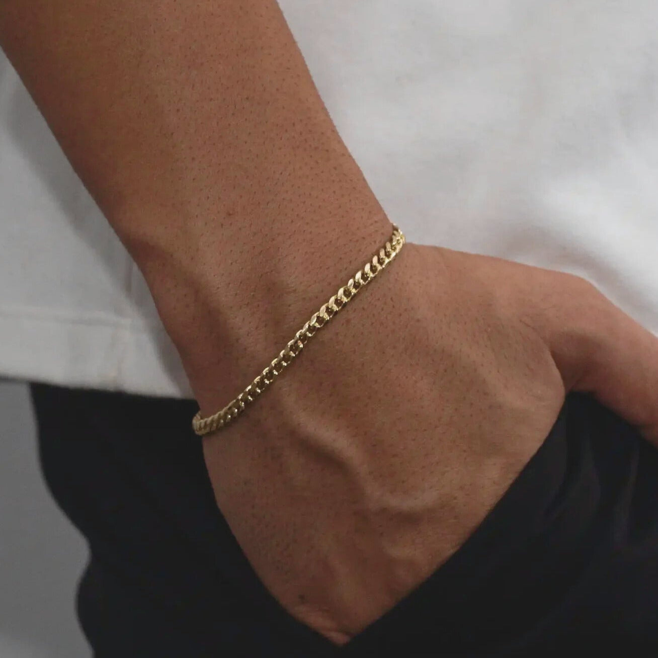 CUBAN BRACELETS 4MM - GOLD