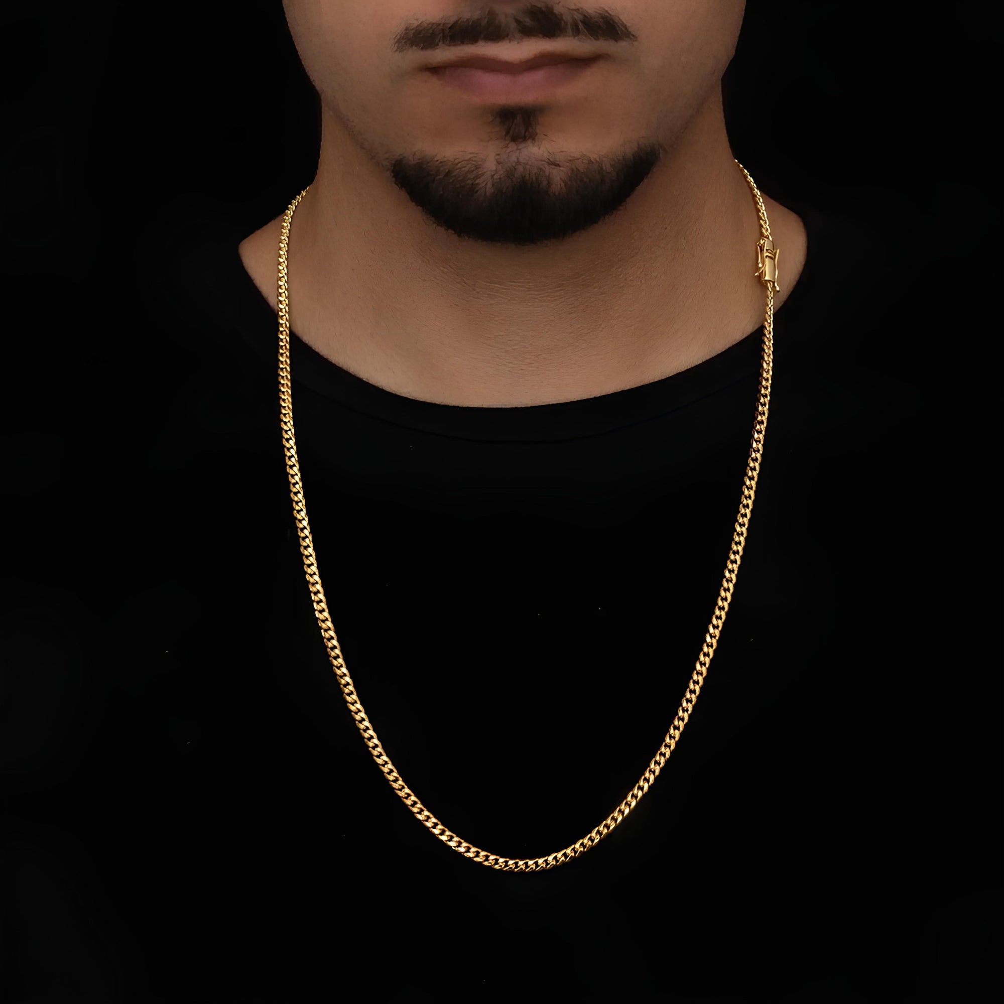 CUBAN CHAIN 4MM - GOLD
