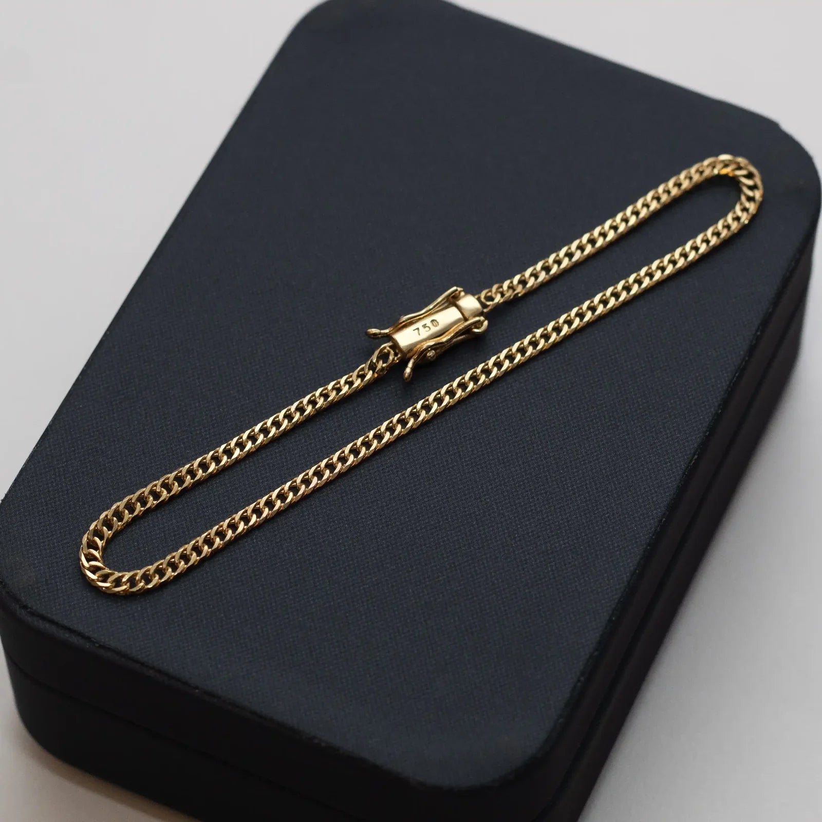 DOUBLE CURB BRACELETS 5MM - GOLD