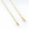 PAPERCLIP LONG CHAIN 4MM  - GOLD