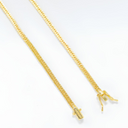 DOUBLE CUBAN CHAIN 3MM - GOLD