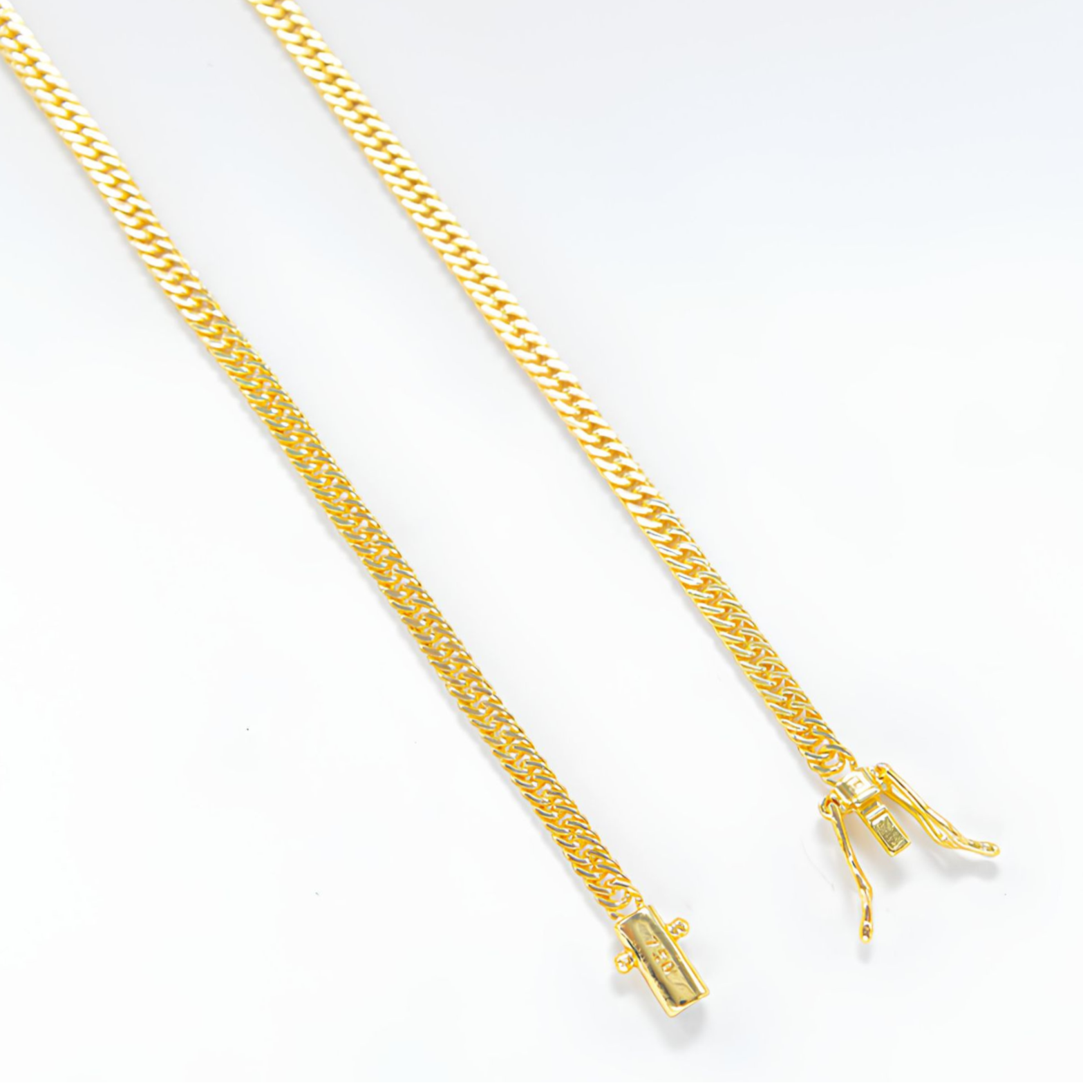DOUBLE CUBAN CHAIN 3MM - GOLD