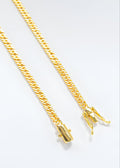 DOUBLE CUBAN CHAIN 5MM - GOLD