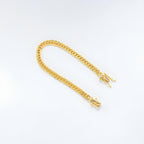 DOUBLE CUBAN BRACELETS 6MM - GOLD
