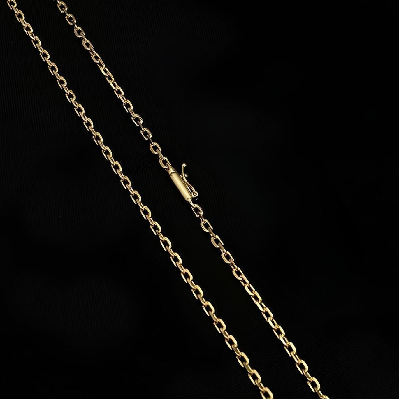 PAPERCLIP CHAIN 2MM  - GOLD