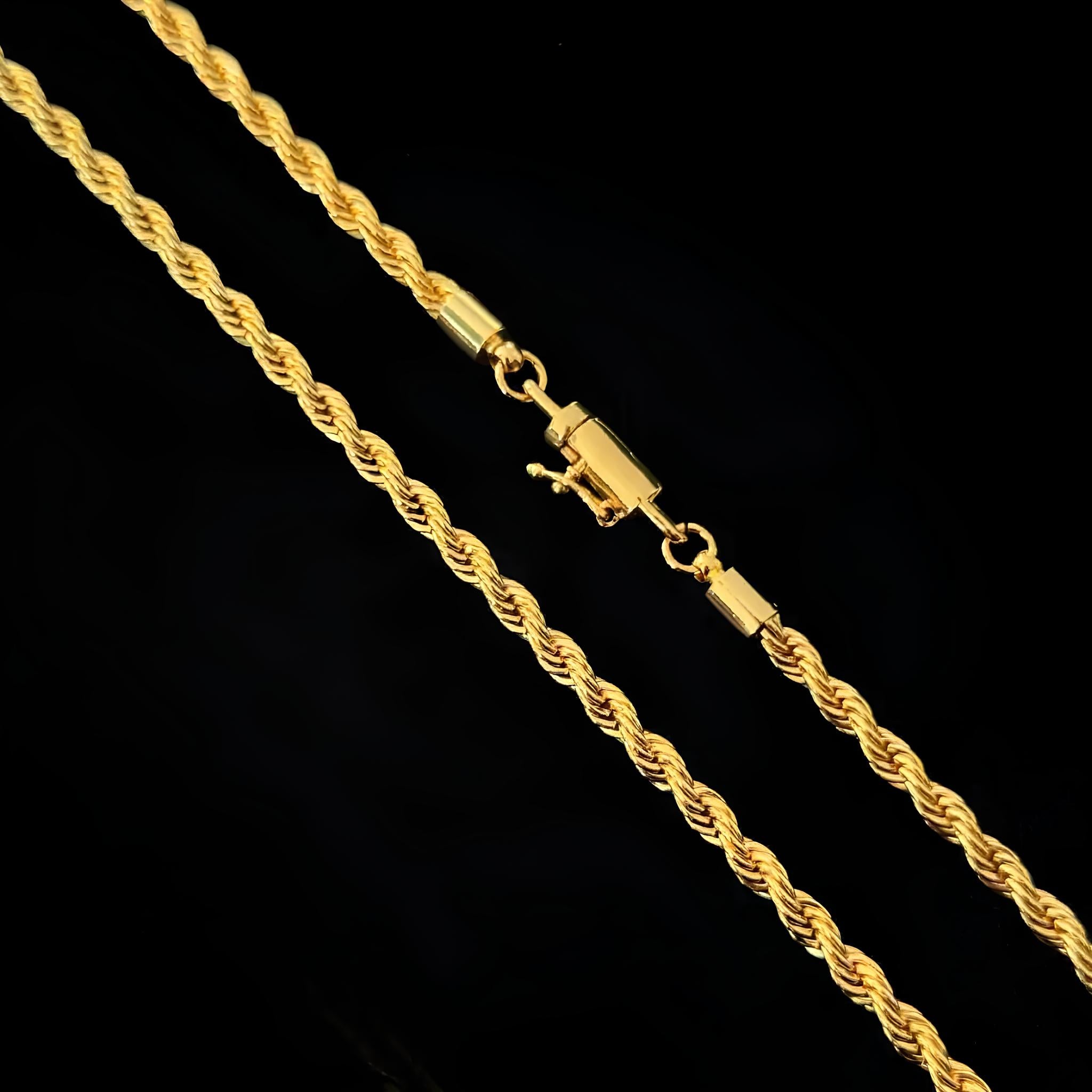ROPE CHAIN 3MM - GOLD
