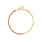 Gold Tennis Paperclip Bracelet