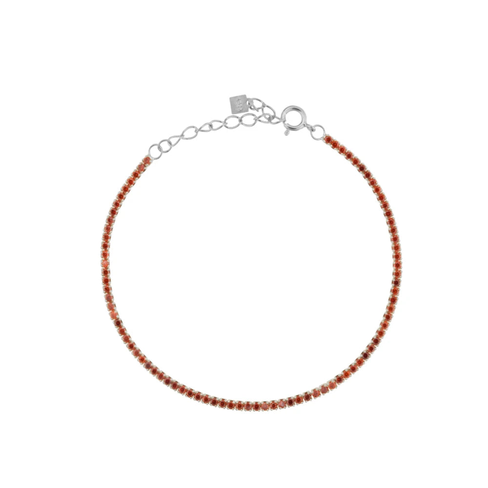 Silver Tennis Zircon Bracelet