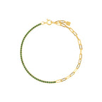 Gold Tennis Paperclip Bracelet