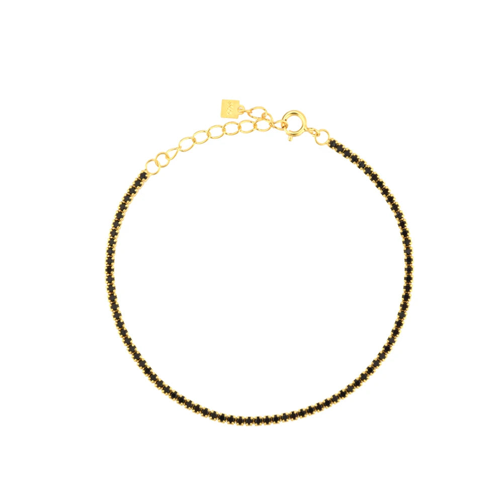 Gold Tennis Zircon Bracelet