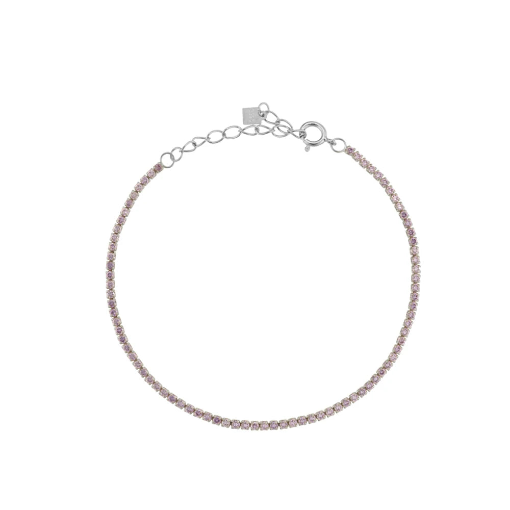 Silver Tennis Zircon Bracelet
