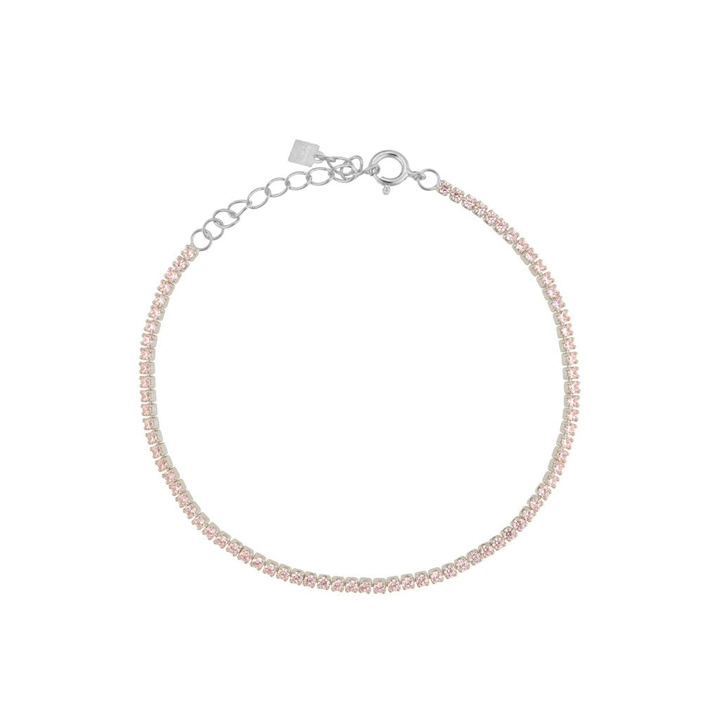 Silver Tennis Zircon Bracelet