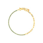 Gold Tennis Paperclip Bracelet