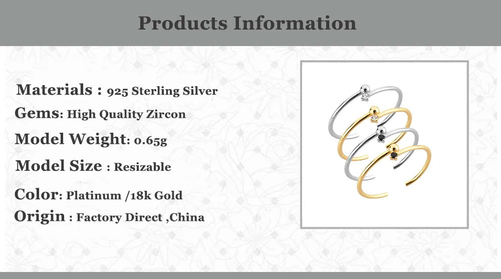 Ball Slim Resizable Rings