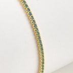Gold Tennis Paperclip Bracelet