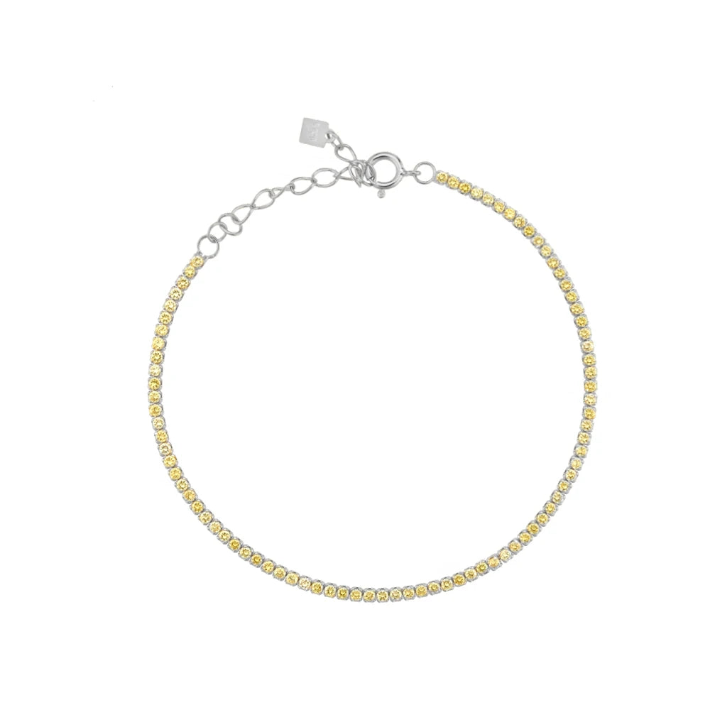 Silver Tennis Zircon Bracelet