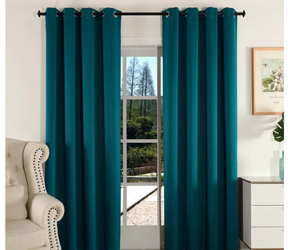 (EDIT) MAKEHOME Thick Fabric Solid Color Blackout Curtain Finished Window Blinds Drapes Modern Curtains for Bedroom Living Room Kirchen