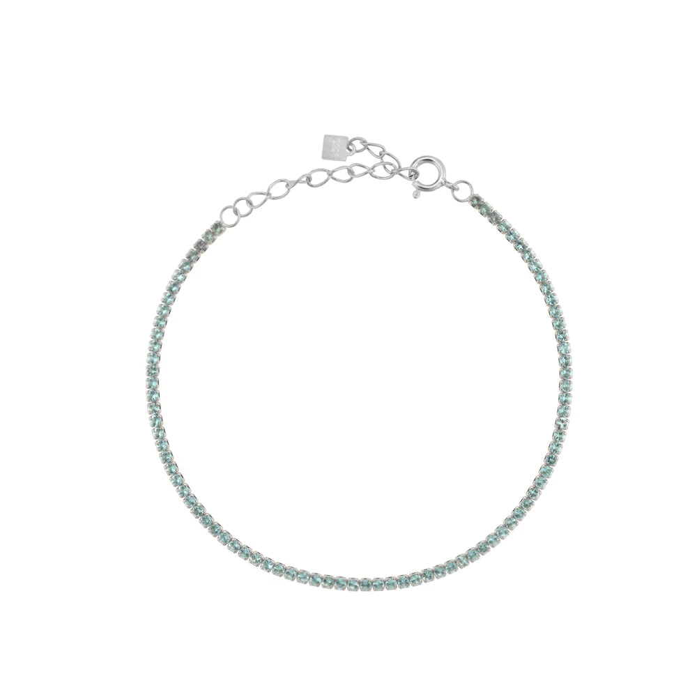 Silver Tennis Zircon Bracelet