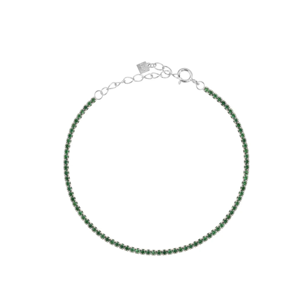 Silver Tennis Zircon Bracelet