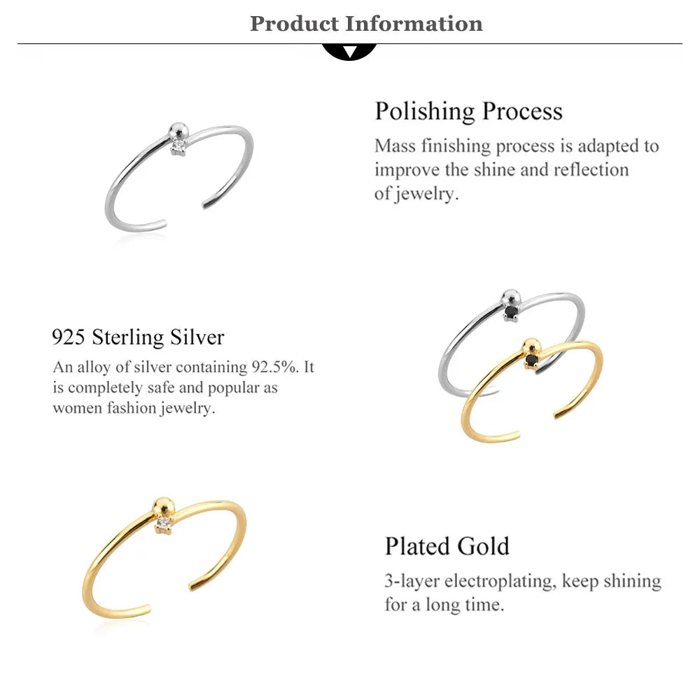 Ball Slim Resizable Rings