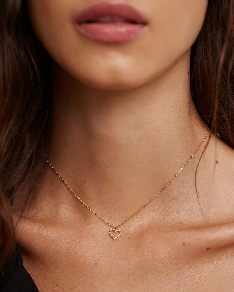 Heart Necklace Gold