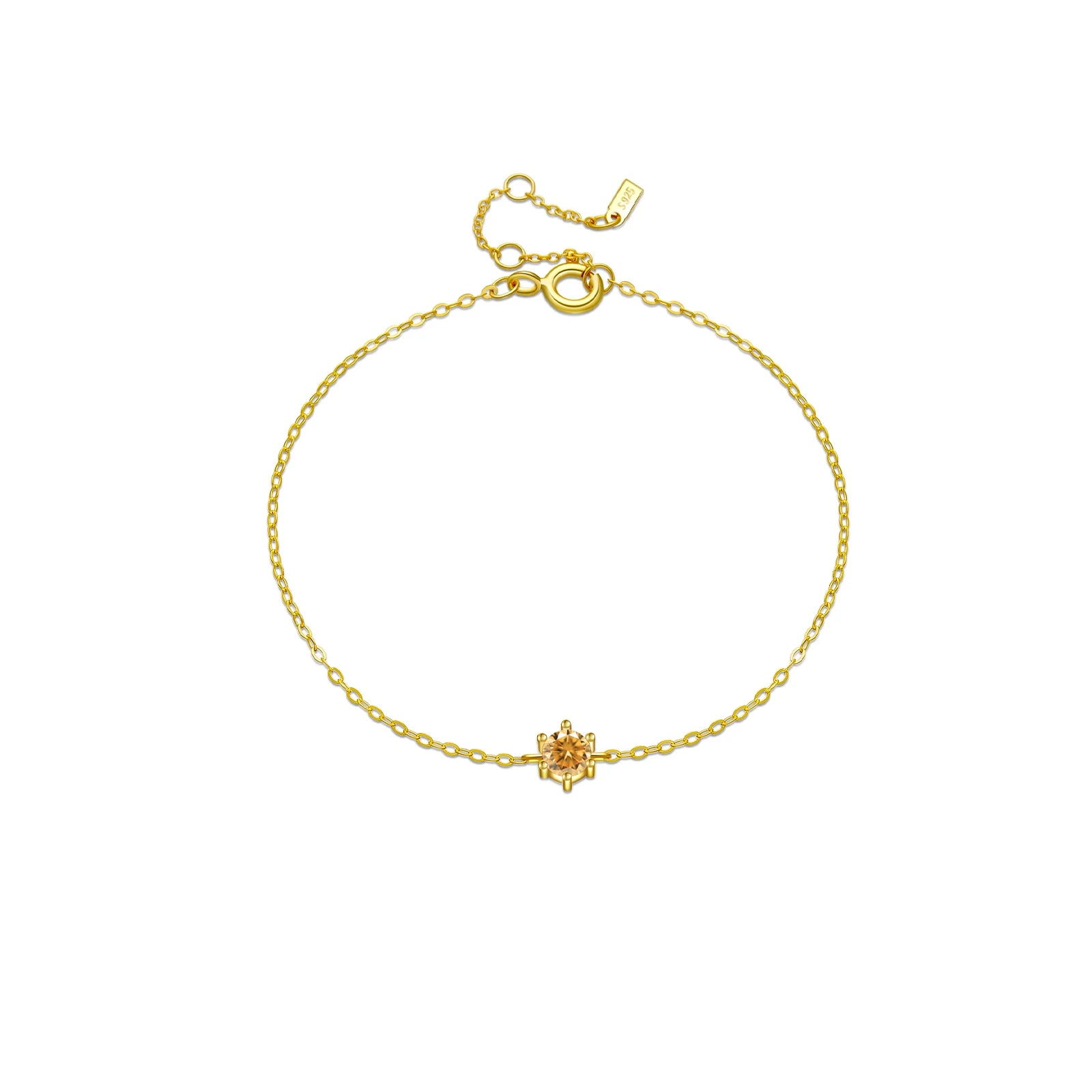 Crystal Zircon Bracelet Gold