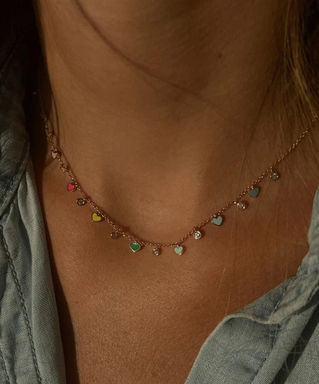MultIHeart Choker Necklace'