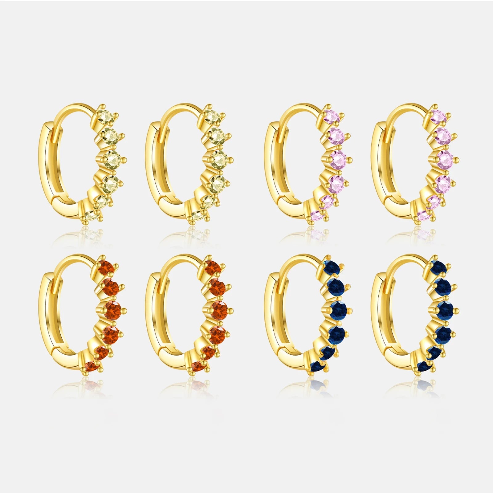 Crystal Hoop EarringS