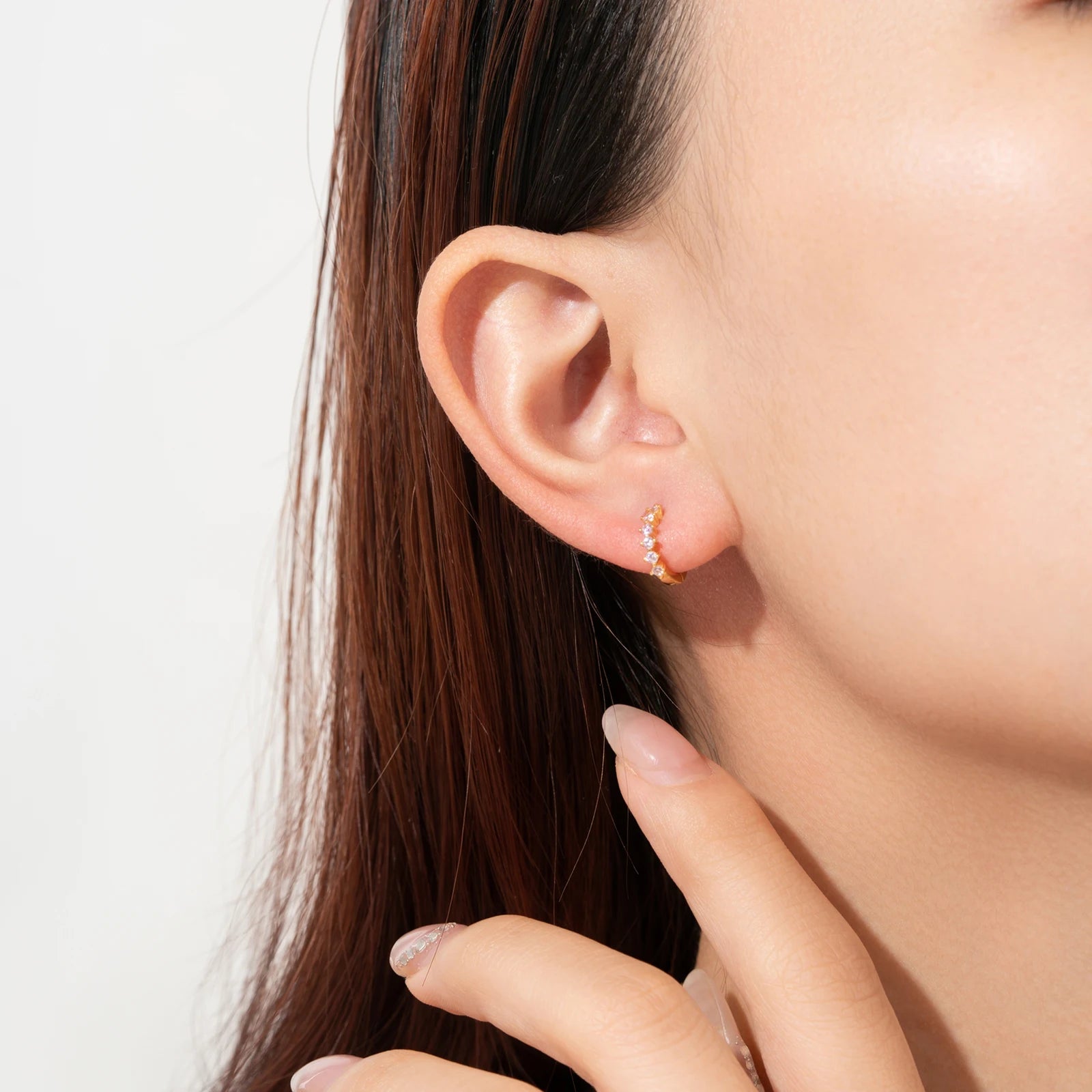 Crystal Hoop EarringS