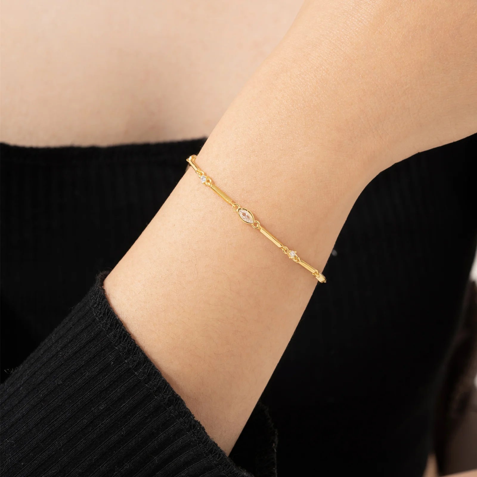 Zircon Beada Bracelet