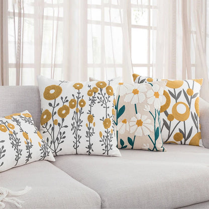 Floral Geometric pillow Cover