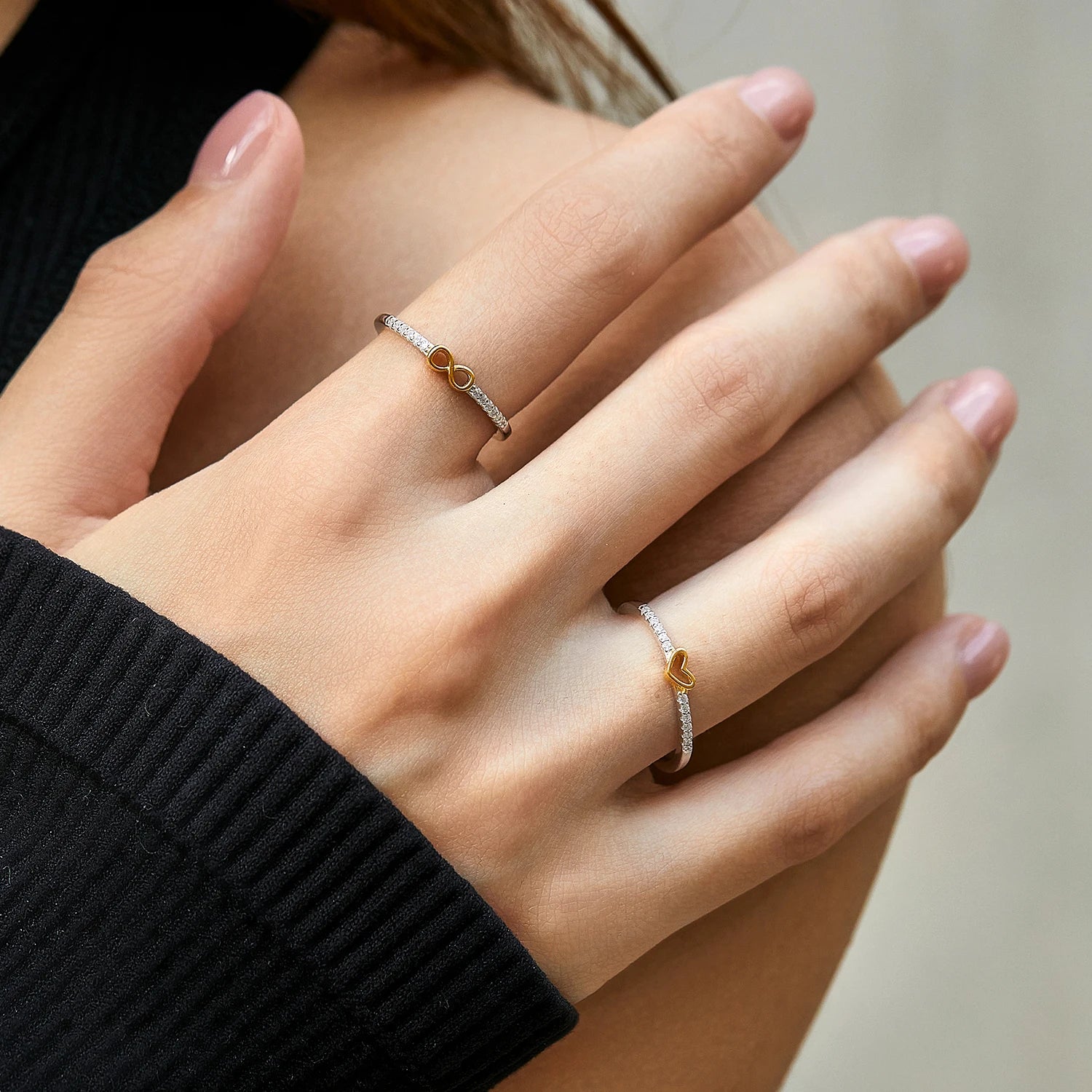 Heart-Infinity Ring
