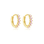 Crystal Hoop EarringS