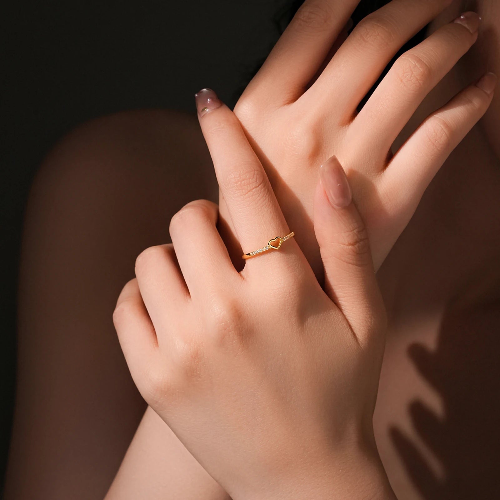 Minimalist Heart-Shaped Ring