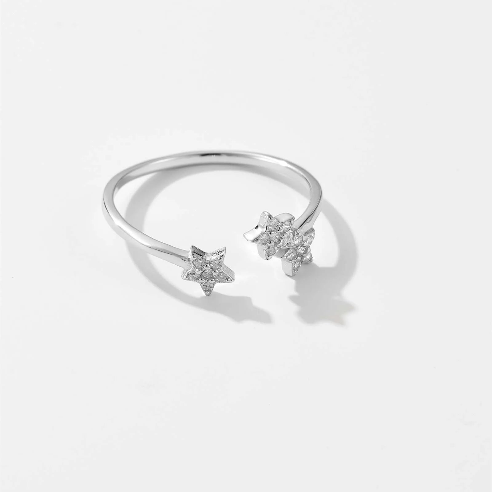Sky Spakle Star Resizable Rings
