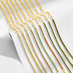 Gold Tennis Paperclip Bracelet