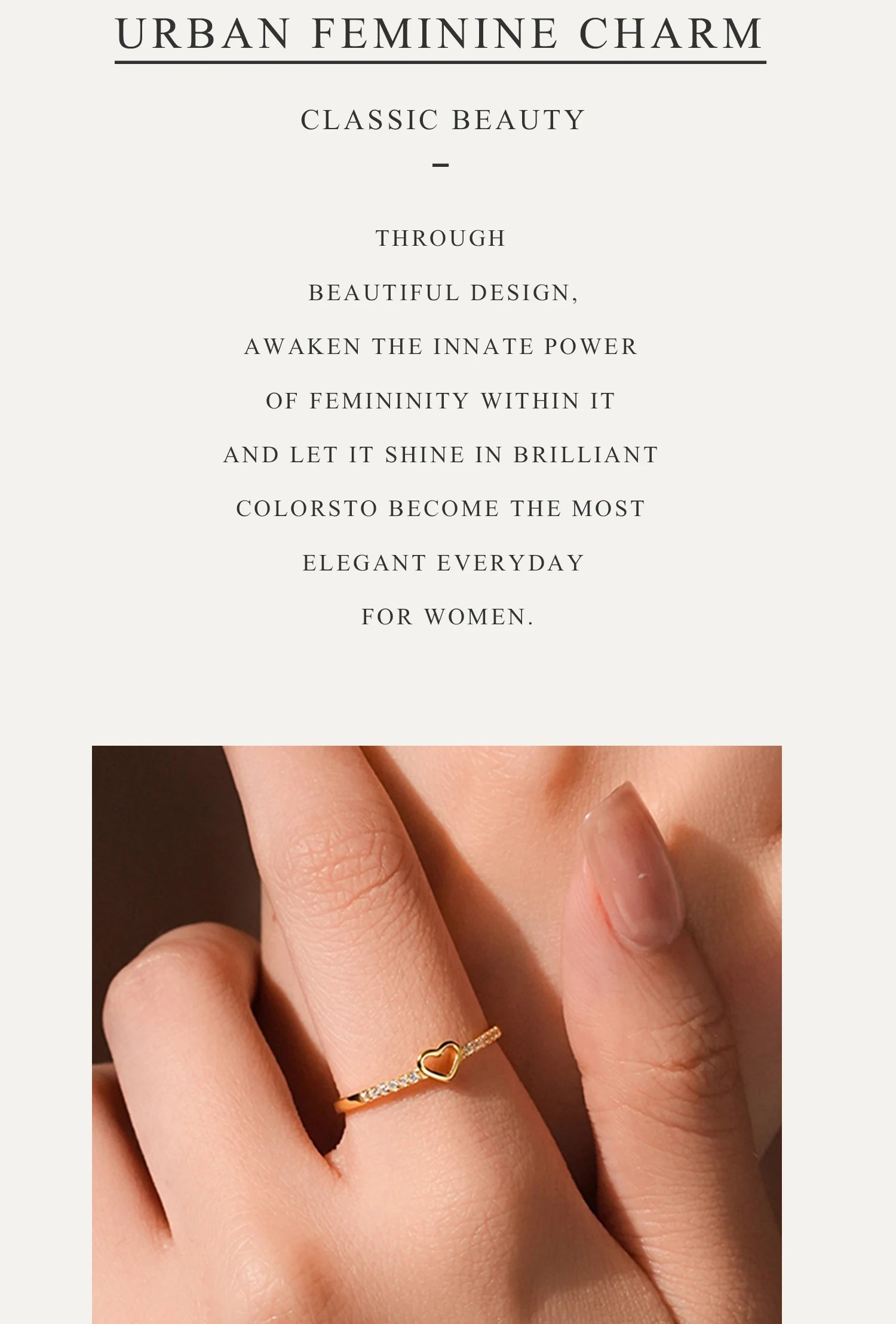 Minimalist Heart-Shaped Ring