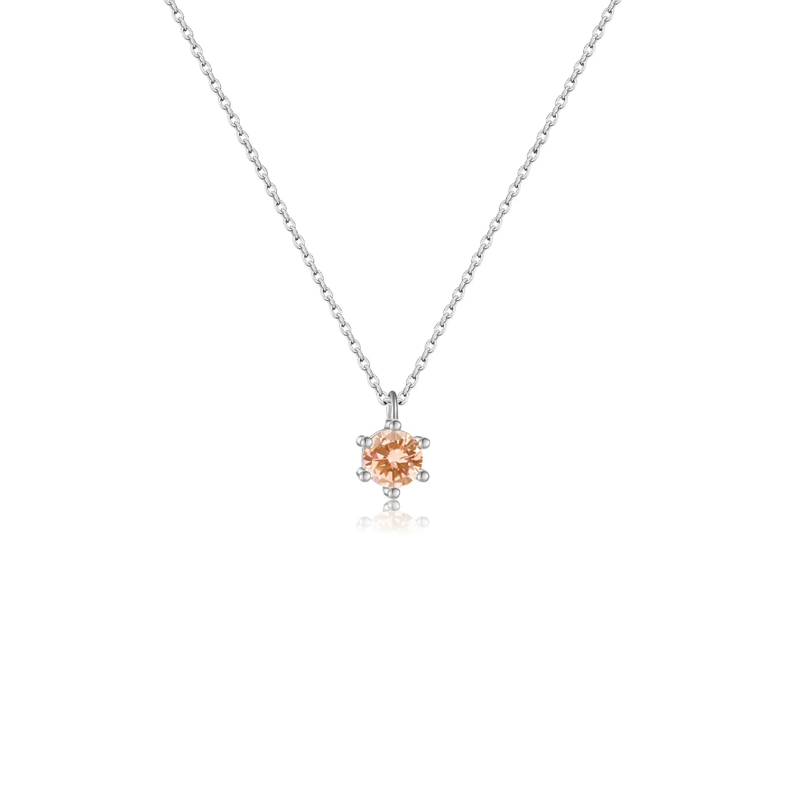 Crystal Necklace Silver