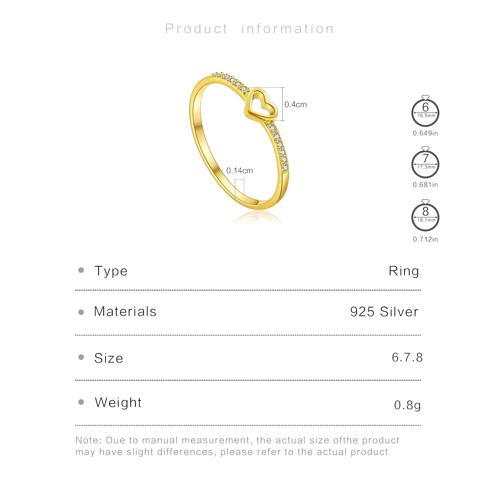 Minimalist Heart-Shaped Ring