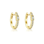 Square Shape Huggies EARRINGS