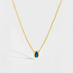 Ovals Zircon Necklace'GOLD