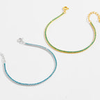 Gold Tennis Zircon Bracelet