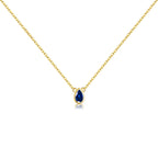 Ovals Zircon Necklace'GOLD