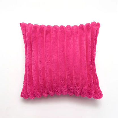 Velvet Striped Soft Decorative Sofa Pillow Cover Cushion