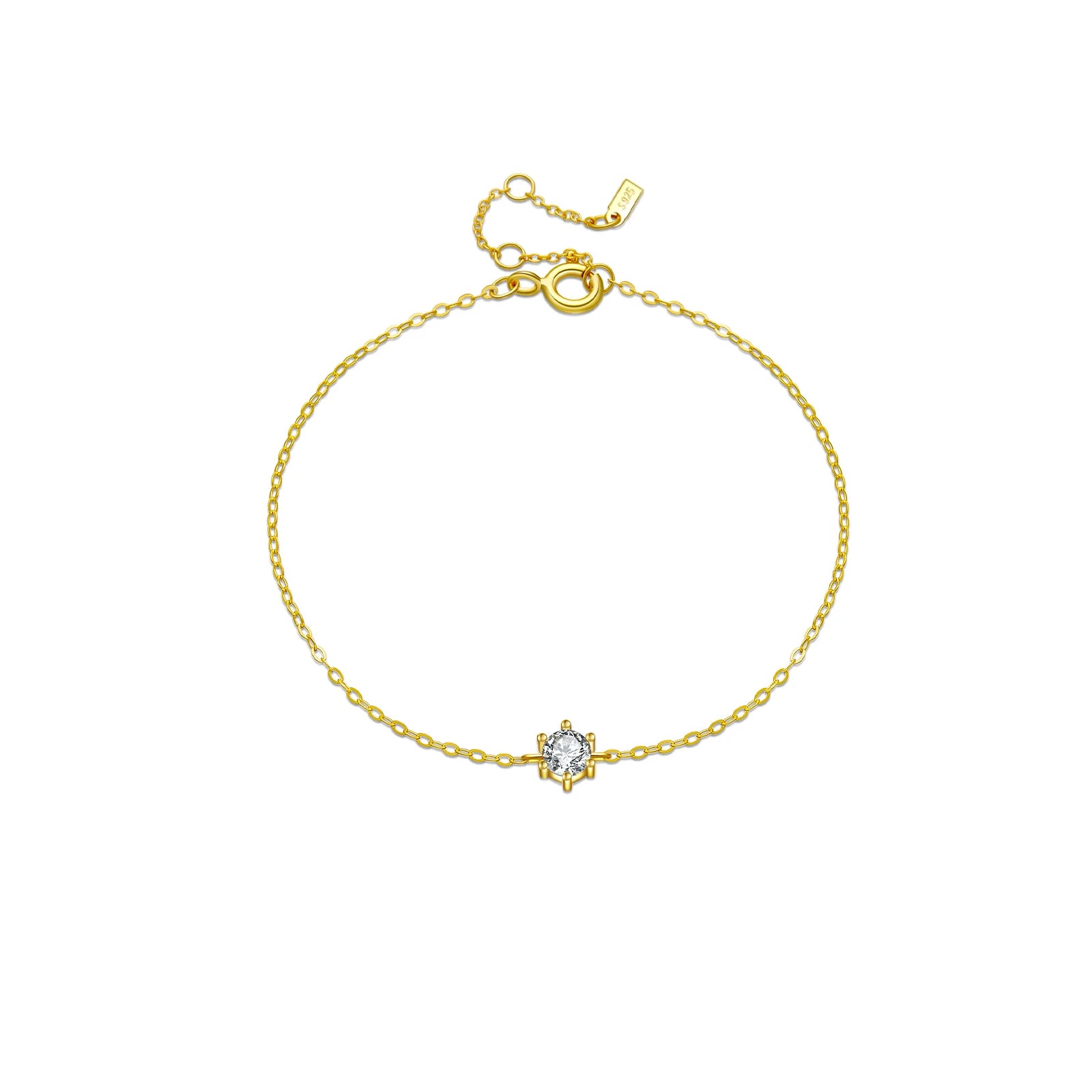 Crystal Zircon Bracelet Gold