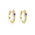 Square Shape Huggies EARRINGS
