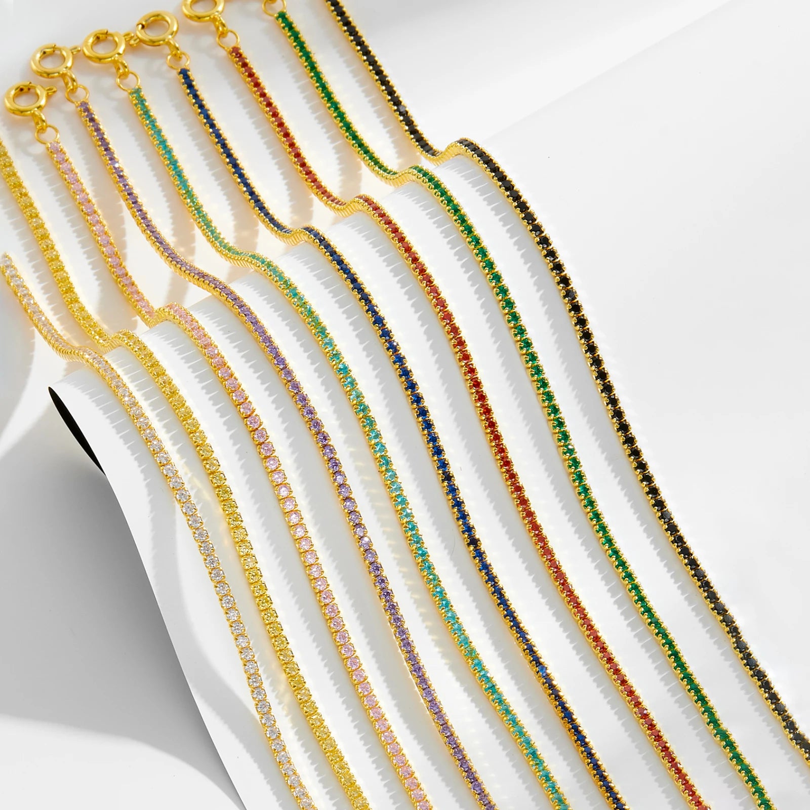Gold Tennis Zircon Bracelet
